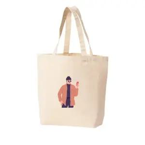 에코백 토트백 도시남자 핸드폰 음악 선글라스 모자 콧수염 그림 다양한 사이즈