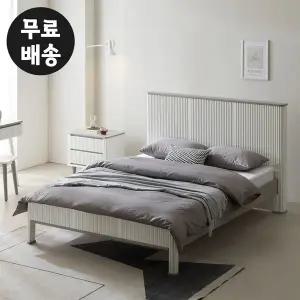[벤티스가구]오엔 템바보드 침대프레임 고급 부부 대형 틀 침대 다이 명품 화이트 킹사이즈(K)