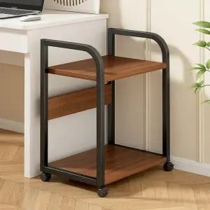 컴퓨터 본체 2단선반 받침대 프린터기 다이 복합기 데스크탑 이동식