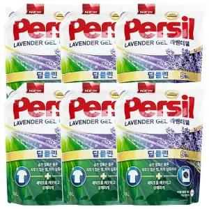 [퍼실]라벤더젤 리필 듀얼 1.8Lx6개 (일반,드럼겸용)