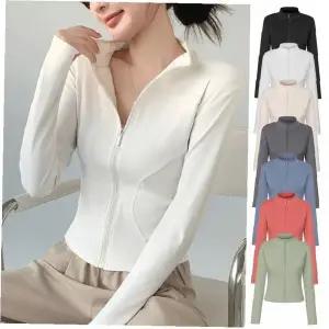 여성 집업 자켓 차이나넥 요가복 운동복 짐웨어 헬스 피트니스 슬림핏