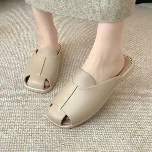 3컬러 여성 데일리 슬리퍼 모던 컷아웃 여름 슬리퍼 데일리블로퍼 여성신발 컷아웃슬리퍼