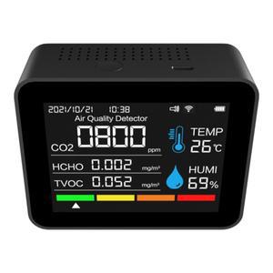 실내 공기질 모니터 12가지 기능 WiFi 온도계 습도계 WiFi(2.8인치 컬러 디스플레이 지원) Tuya Smart App