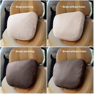 마이크로스웨이드 자동차 헤드레스트, 사계절용 초부드러운 목베개 한 쌍, BMW, 테슬라, 메르세데스-벤츠