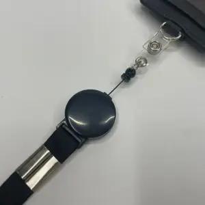 카드지갑 사원증 릴홀더 목걸이 케이스 블랙 목걸이카드지갑 사원증케이스