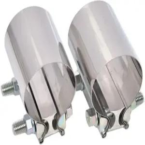 엘리페센터 2.25인치 배기 클램프 2-1/4인치 랩 조인트 버트 고급 볼트가 장착된 T304 스테인리스 스틸