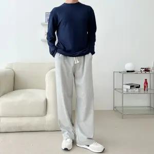 글로버 남자 무지 면 와이드 통바지 SD-220997 vPd2+2KLP