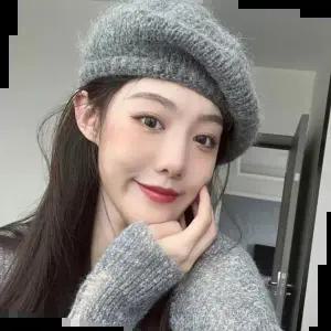 니트빵모자 여성 큐티 니트 베레모 털 빵모자 여자 겨울 화가모자