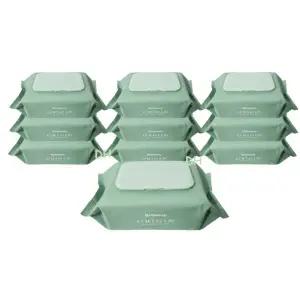 베베숲 오리진 캡형 엠보싱 유아 아기물티슈 100매 10개