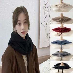 바라클라바 넥워머 겨울 모자달린 페이크 후드