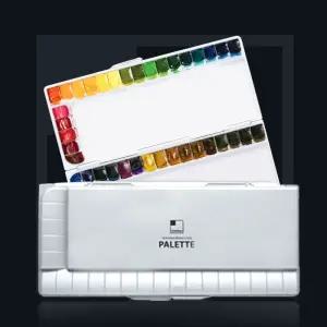 신한 전문가용 수채화팔레트 42칸파렛 핸드레 물감 빨렛 팔렛 빠레뜨 레뜨 미술레