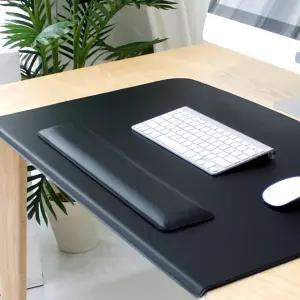 대한민국산 가죽 메탈 팜레스트 키보드 손목쿠션 대형받침 보호 받침대 홀더 마우스