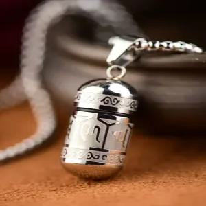 티타늄 약통 목걸이 휴대용 약보관함 비상약 방습 구급약