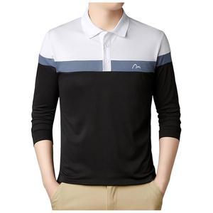 [Caqnni] 폴로셔츠 남성 긴팔 흡한 속건 t 셔츠 비즈니스 골프웨어 통기 스포츠웨어 멋있다 생신선물 70대 상의 신사 남여공용 속옷 등산 성인