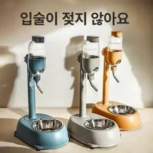 Haeif 스탠드형 애견음수대 급수대 고양이 물병식기