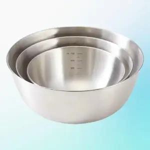 단단한 반죽 스텐 제과 눈금표 바가지 쌀세척 믹싱볼