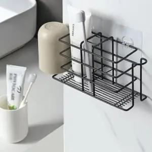 무타공 모던심플칫솔거치대 정리대 칫솔걸이 칫솔꽂이 칫솔꽂이 욕실수납