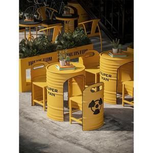 포장마차 테이블 레트로 컨셉 블루 인테리어 B09 2인세트