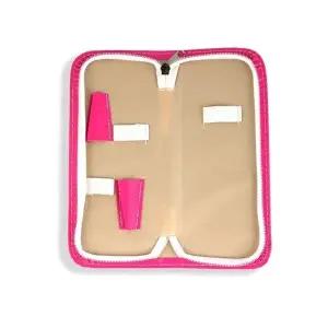 가죽케이스 가위 핑크 가위집 미용스텝가방집-WFIZRG3
