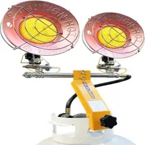 프로판 탱크 탑 히터 30000 BTU 실내/외 난방 3단계 팁 오버 보호 캠핑용 휴대용 LP 텐트 차고 파티오 RV