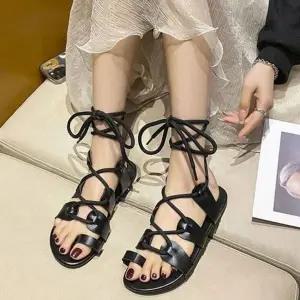 [하프클럽/]여성 샌들 멋쟁이 키높이 스트랩 푹신한 데일리