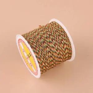 [에이치플러스몰]bns 꼬임 황금오색실 매듭팔찌실 매듭공예 부자재 DIY