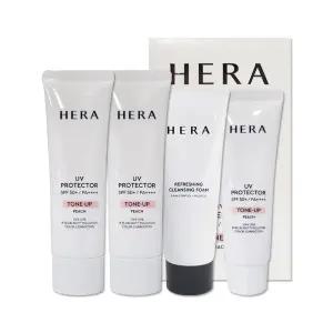 헤라 NEW UV 프로텍터 톤업 피치 2종 세트 50ml 2개 리뉴얼 베이스 선크림