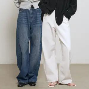 WOMAN 워싱 커브드 데님 팬츠 [2COL] / GF1LPT509