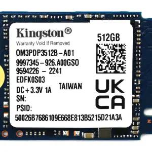 (해외배송)Kingston 512GB 2230 3.0x4 M.2 2230규격 NVMe SS