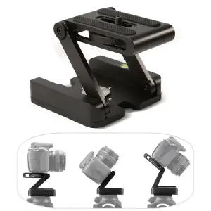 폴딩 메탈 수평계 Z형 알루미늄 카메라 플레이트 DSLR 삼각대