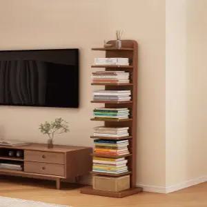 회전책장 이동식 북카페 거실 코너 북카트 수납장 보관함 북트리 회전형