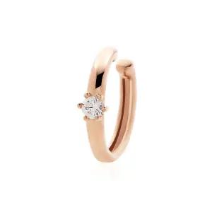 18K 프롱 큐빅 귀찌 이어커프 귀걸이 한쪽 MTE38460