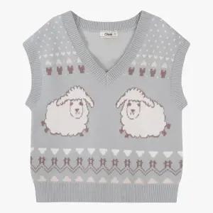 치크 HC09 양 자카드 스웨터 조끼  CKVK24W3B73