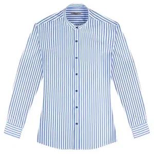 핏셔츠 차이나칼라 슬림 스트라이프 셔츠_SV7130 셔츠 런던 [f00D596]