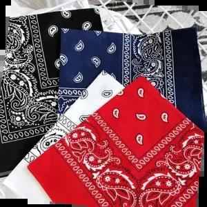 반다나 페이즐리 손수건 면 스카프 LM-0560