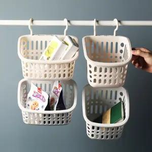 후크 고리형 바스켓 펜트리 다용도실 수납 정리 선반