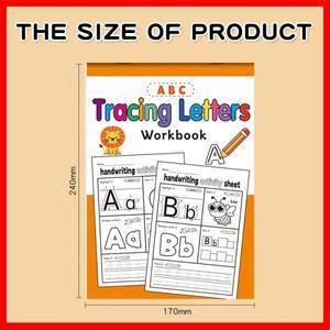 32페이지 A-Z 알파벳 따라쓰기 책 - 색칠하기, 대문자 및 소문자 포함 인터랙티브 ABC 쓰기 워크북