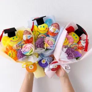 킨더조이 스마일 비누꽃다발 유치원 재롱잔치 학예회 졸업식 발표회 콩쿨 입학식 어린이집 간식 꽃다발