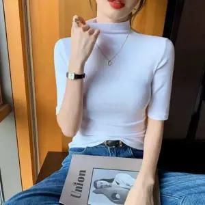 여성 PF69DF92 5컬러 반목 슬림핏 이너티 반팔 면티셔츠