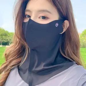 목까지 가리는 안면 마스크 자외선차단 전면 여성 컬러 햇빛 가리개 스포츠 골프 농사 작업용 페이스 커버