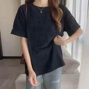 여성 XB62ZB25 여름 오버핏 박시티 반팔티 롱티 탄탄 롱티셔츠