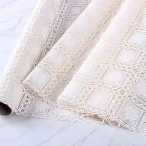 레이스 식탁보 매트커버 아이보리 센터로즈 L보 방수 미끄럼방지 가구 주방인테리어 정리