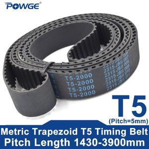 POWGE T5 타이밍 벨트 Lp=1430-3900mm 1440 1500 1630 17401780 2000 2125 2280