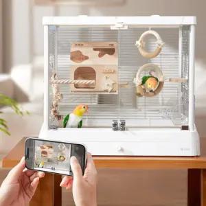 앵무새 아크릴 새장 케이지 날림장 사육장 놀이터 대형새장 하우스 이동장 투명