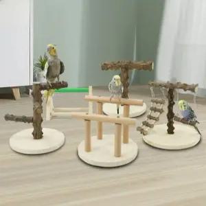 앵무새 놀이터 코카투용 횟대 조립식 이동식 횃대 훈련대