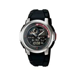 [카시오]카시오 AQF-102W-1B 아나디지 온도측정 남성 우레탄 시계