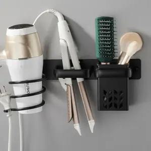 드라이기 고데기 헤어빗 거치대 벽걸이 홀더 화장실 드라이어 걸이 꽂이 수납