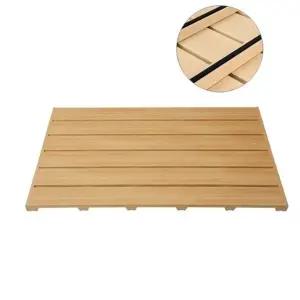 욕실 나무무늬 발판-대(약80x50x2.8cm) 오크 화장실발판 욕실발매트 욕실매트