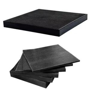 층간소음 기계진동 흡수 방진고무 골판 30T 층간소음 매트 고무 고무판