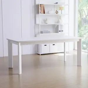 [베스트리빙] 데이지 모노 12T 포세린 통 세라믹 6인(1800) 식탁/식탁 단품